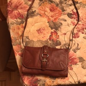 Banana republic crossbody purse brown leather new